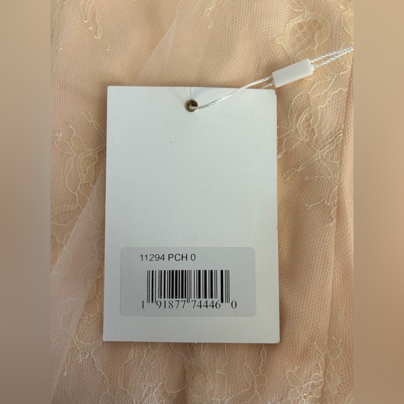 Mac Duggal 11294 Halter Neck Flowy Petal A-Line Mini Dress NWT Peach - Picture 8 of 8